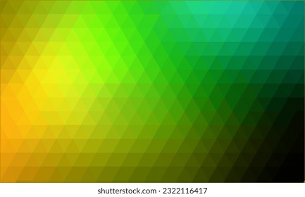 Polygon Mosaic Pattern With Subtle Green Gradient Color, Geometric Abstract Background