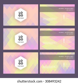 polygon name card set