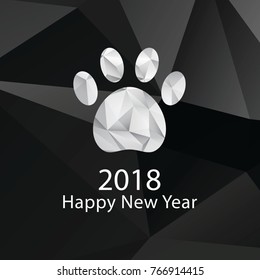 Polygon a new year dog