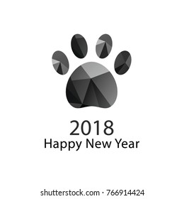 Polygon a new year dog