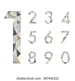 polygon number set vector