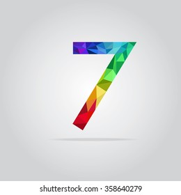 polygon number set vector