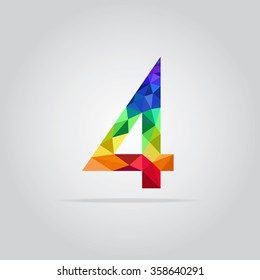 polygon number set vector