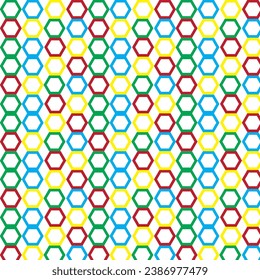 Polygon pattern design and different clour background.