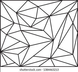 Polygon pattern design. Vector Illustration