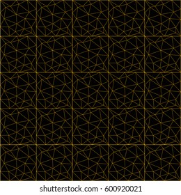 Polygon pattern line gold color background back color. vector illustration wallpaper design.