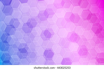 polygon pink and blue background