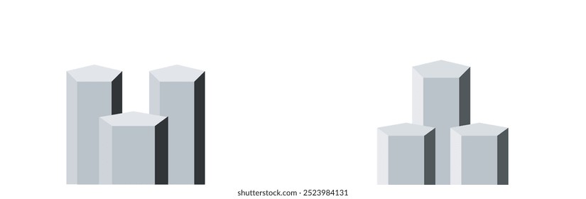 polygon podium stage 3d Abstract minimal scene mockup products display, Stage showcase. Vector geometric forms. white background, background, abstract, vector, 3d, isolated 