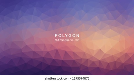 Polygon Purple Lighting. Polygonal for Background. Vector Illus EPS10