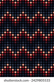 Polygon Rainbow color seamless pattern. Design for sweater, scarf, comforter or clothes texture. Vector illustration