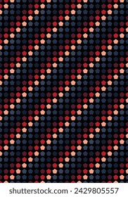Patrón sin fisuras de color arcoiris polígono. Diseño para suéter, bufanda, edredón o textura de ropa. Ilustración de vector