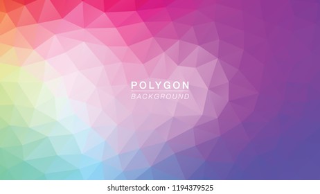 Polygon Rainbow02. Vector Illus EPS10