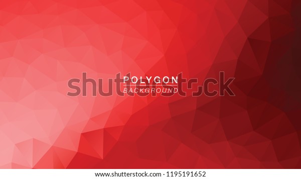 ポリゴン赤背景にポリゴン ベクターイラストeps10 のベクター画像素材 ロイヤリティフリー 1195191652