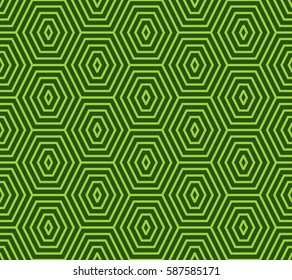 Polygon repeat pattern in green