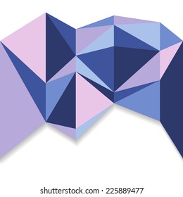 polygon seamless background in purple and blue colors