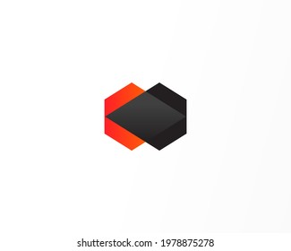 polygon shape vector company logo design template