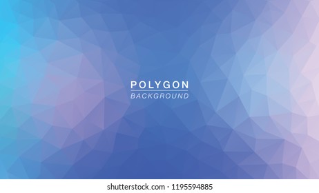 Polygon Soft Blue Purple. Polygonal for Background. Vector Illus EPS10
