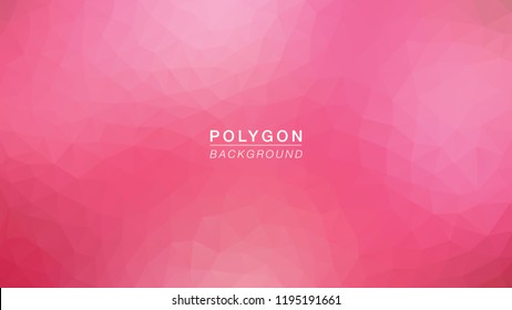 Polygon Soft Pink. Polygonal for Background. Vector Illus EPS10