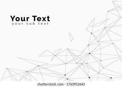 Polygon Style Abstract Lines Background With Text Place Holder