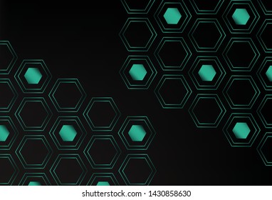 Polygon style background, honeycomb style background.