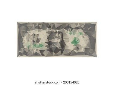 Polygon style dollar bill