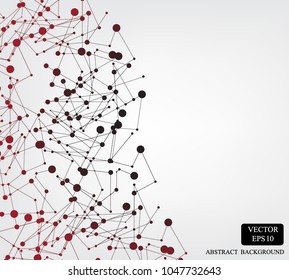 polygon technology web line background
