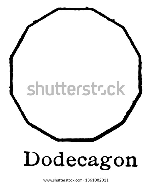 Polygon That Shows 10 Sides Called Stock Vector Royalty
