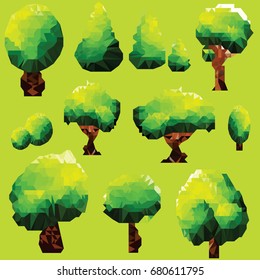 Polygon tree Clip Art