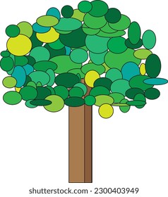 Polygon Tree Icon vector design template and illustration