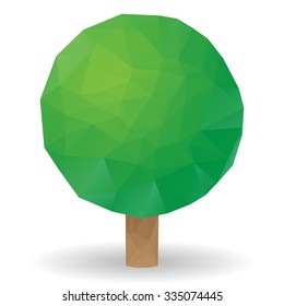 A polygon tree, vector.