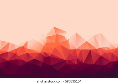 Polygon, triangle abstract background