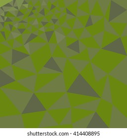 Polygon vector background, abstract triangular pattern, green color mosaic patchwork 