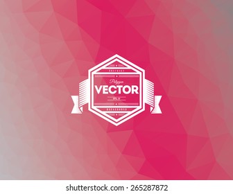 Polygon vector background illustration