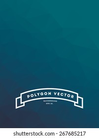 Polygon vector background illustration