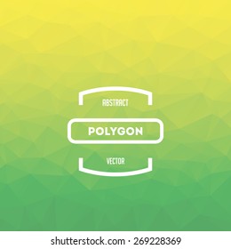 Polygon vector background illustration