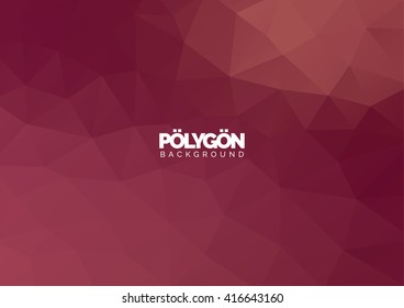 Polygon vector background illustration