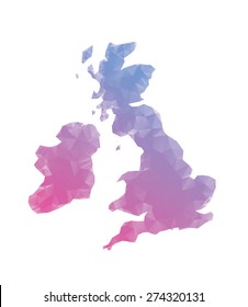 Polygon Vector Of The British Isles