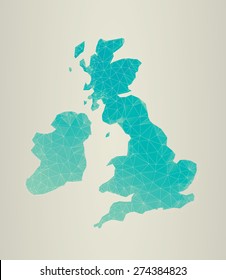 Polygon Vector Of The British Isles