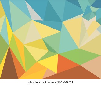 polygon vector color 3 angle