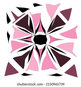 polygon vector image, purple black tone, fragmented