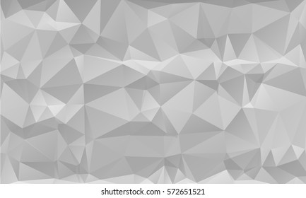 Polygon white and  grey abstract background