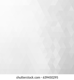 Polygon white and grey abstract background