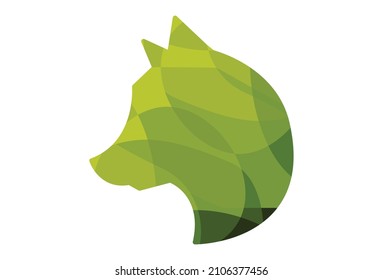 Polygon Wolf Head Logo Symbol Design. Vector Logo Template. A Modern Badge Of Premium Wolf Head Silhouette Insignia With Gradient Polygons. Royal Heraldry Sport Wolf Mascot Dog Monogram Emblem. EPS10