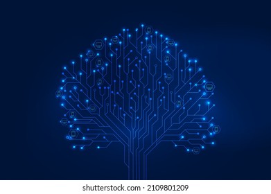 Polygonal 3d New Blockchain Network  in dark blue background. Outline concept vector. Wire-frame style. The layers of visible and invisible lines. 3D illustration.