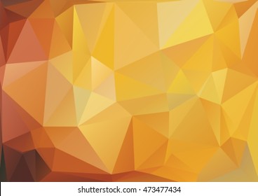 Polygonal abstract background with beige and brown triangles.