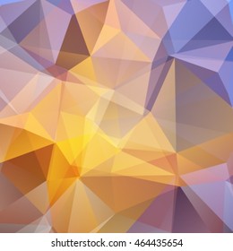 Polygonal abstract background with blue and violet triangles. Looks like stylized sky.