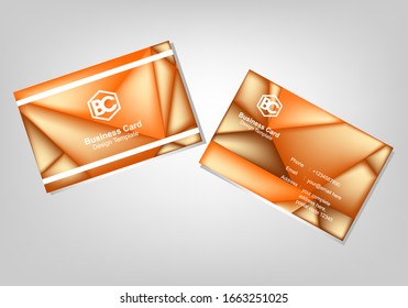 Polygonal Abstract Background. Business Card Templates