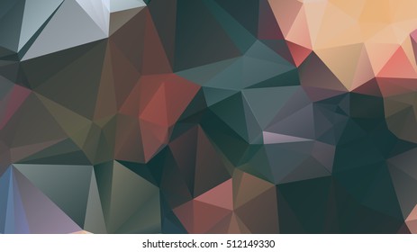 polygonal abstract background consisting of triangles blue color . Abstract rainbow color Triangle Geometrical Background 