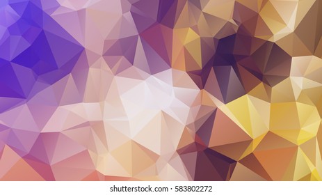 polygonal abstract background consisting of triangles  blue color . Abstract rainbow color Triangle Geometrical Background