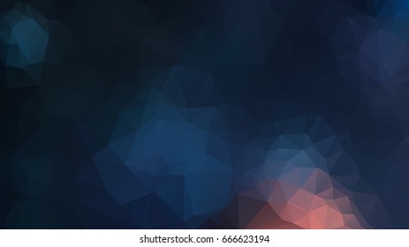 polygonal abstract background consisting of triangles  blue color . Abstract rainbow color Triangle Geometrical Background